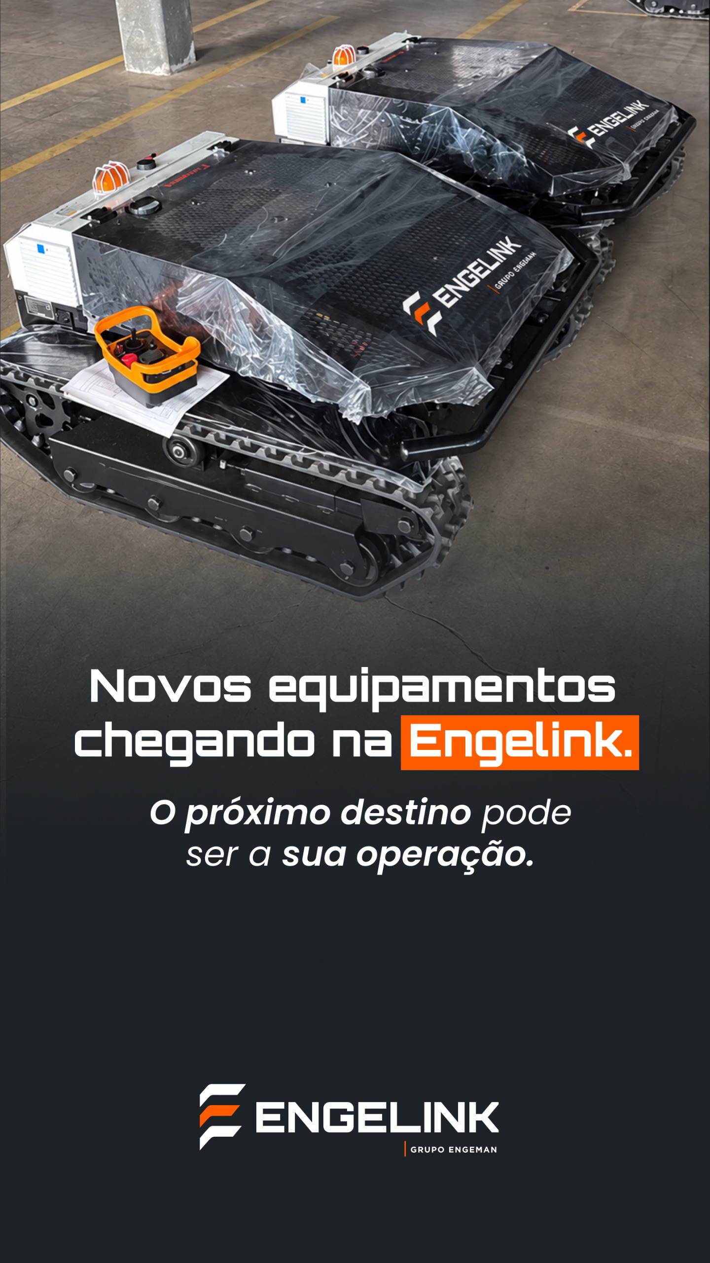 Robôs sobre esteiras ENGELINK para aplicações especiais